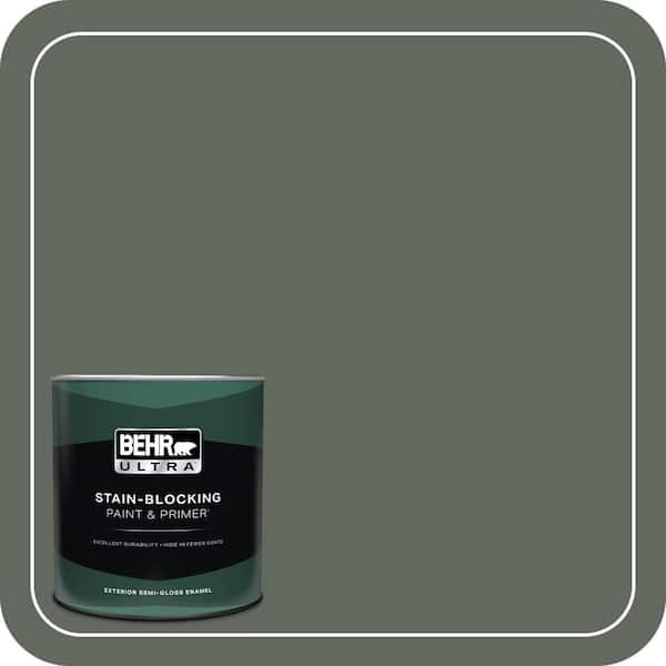 BEHR ULTRA 1 qt. #N410-6 Pinecone Hill Semi-Gloss Enamel Exterior Paint & Primer