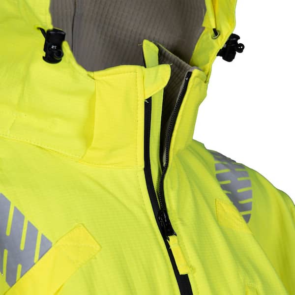 PIP Men's X-Large ANSI Type R Class-3 Ripstop Softshell Hi Vis