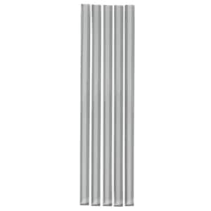 Colorway 0.6 in. x 12 in. Gray Glass Glossy Pencil Liner Tile Trim (0.5 sq. ft./case) (10-pack)