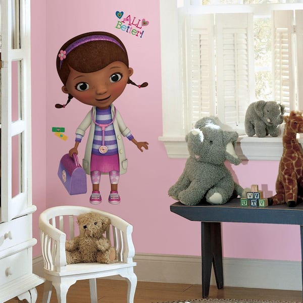 RoomMates Doc McStuffins Peel and Stick Giant 18-Piece Wall Decals