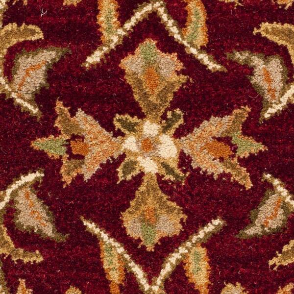 5'1 x 7'6 Gold SAFAVIEH Newbury Collection NWB8705 Floral Country Non-Shedding Living Room Bedroom Area Rug Red