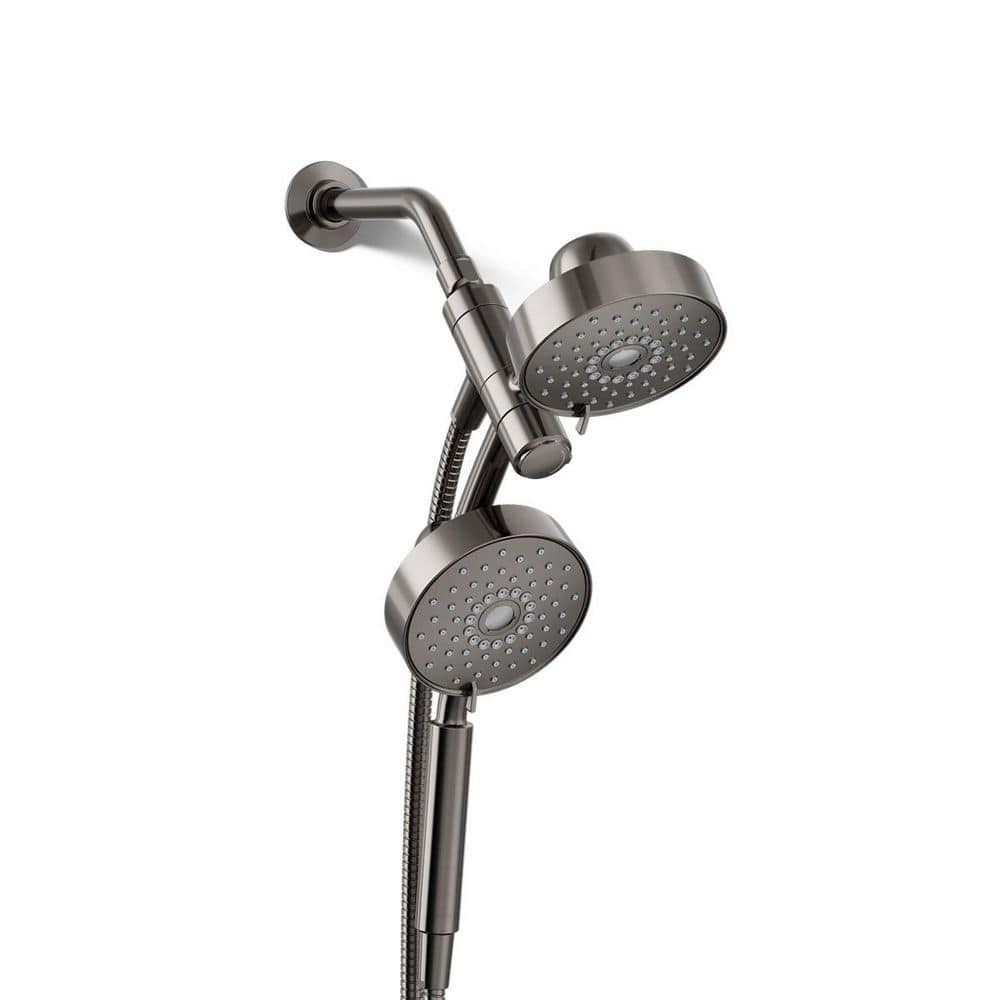 Purist 3-Spray Patterns 6 in. Dual Wall Mount Shower Heads with 2.5 GPM in Vibrant Titanium price history on PriceWatchPro