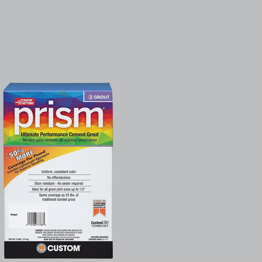 Custom Building Products Prism #115 Platinum 17 lb. Grout PG11517T - The  Home Depot