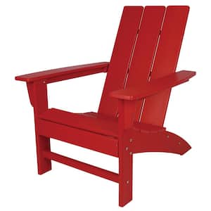 Flat Top Adirondack Chair in Ruby Red