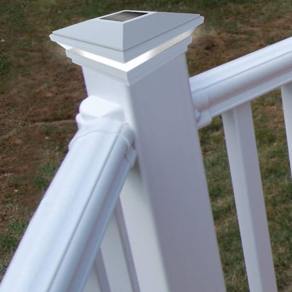 Solar Post Cap Lighted Fencing Tops Porch Patio Decor Home Outdoor Use 4 Inx4 In 