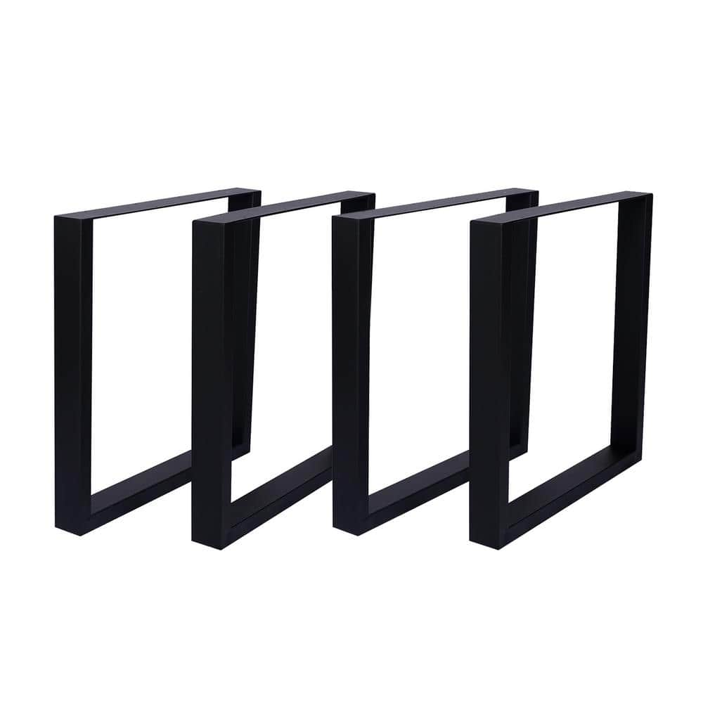 28 in. x 24 in. Square Heavy Duty Steel Metal Table Legs (4-Pack)