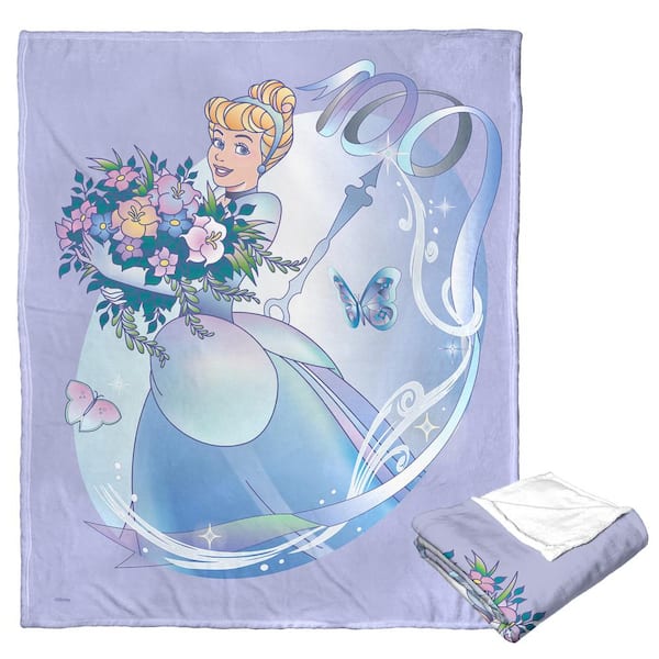 THE NORTHWEST GROUP Disney 100-Silk Touch Multi-Colored Throw Blanket Celebration Cinderella