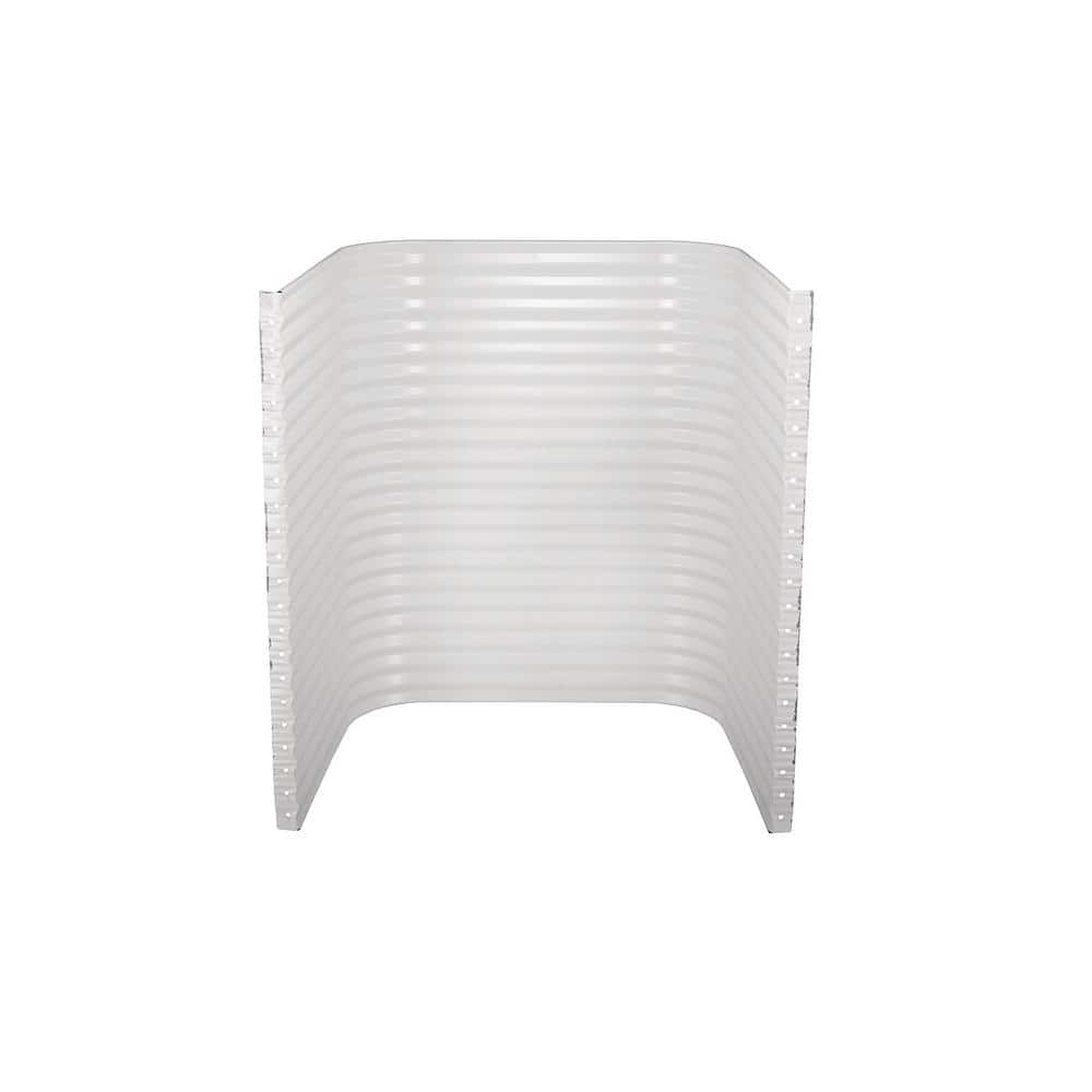 55 in. W x 36 in. D x 60 in. H White Steel Egress Window Well price history on PriceWatchPro