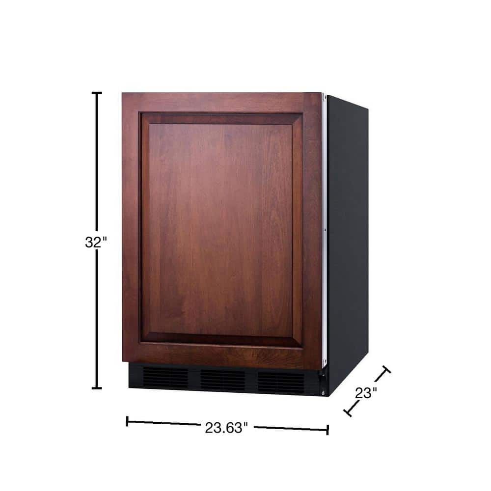 Summit 24" Compact ADA Compliant Built-in All-Refrigerator with Custom Panel Option