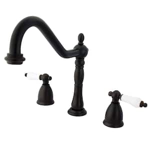 Heritage 2-Handle Standard Kitchen Faucet in Oil Rubbed Bronze