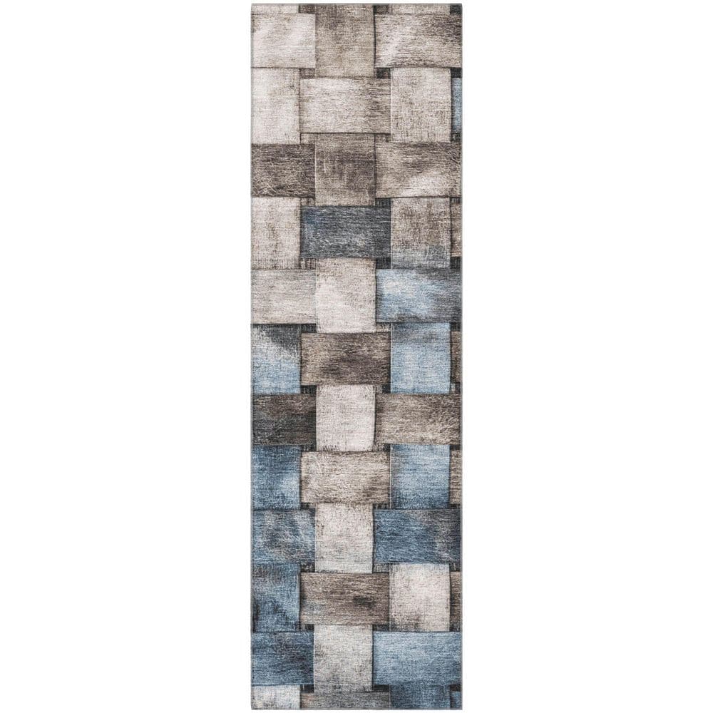 Mayfield Premium Machine Washable Abstract AMF1988 Taupe 2 ft. x 7 ft. Runner Rug price history on PriceWatchPro