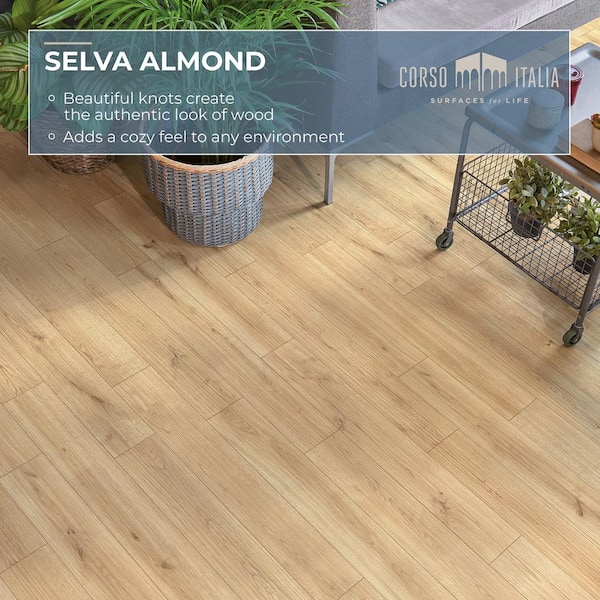 Selva Almond 8 in. x 40 in. Porcelain Floor and Wall Tile (15.07 sq. ft./Case) Selva Almond 8 in. x 40 in. Porcelain Floor and Wall Tile (15.07 sq. ft./Case)