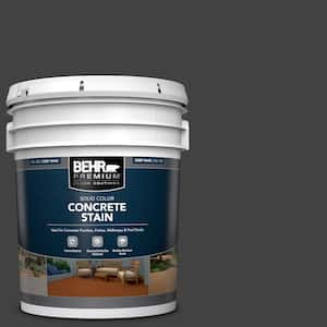 5 gal. #PFC-75 Tar Black Solid Color Flat Interior/Exterior Concrete Stain