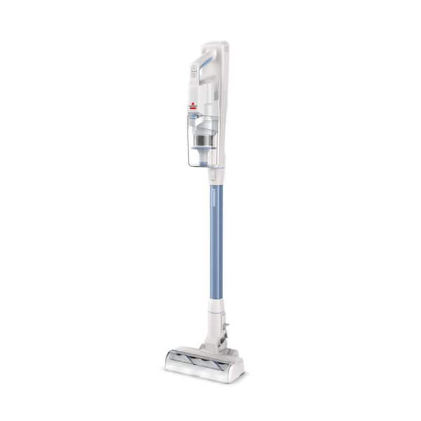 PowerClean Bagless Cordless HEPA Sealed System Stick Vacuum for Multisurfaces in Blue with Self‑Standing Design