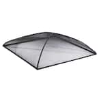 30 in. Black Square Steel Mesh Fire Pit Spark Screen Cover