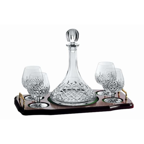 Galway Longford Miniature Brandy Decanter Tray Set