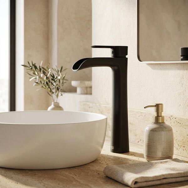 VIGO Niko Single Handle Vessel Sink Faucet with Mounting Hardware