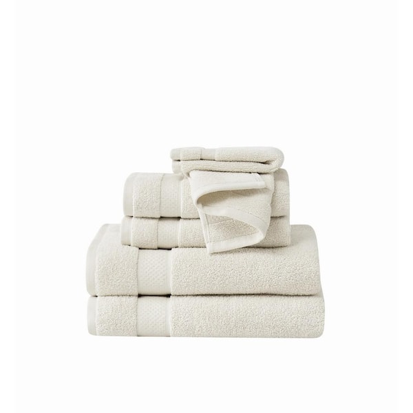 Quick Dry Ivory 6 Piece Towel Set