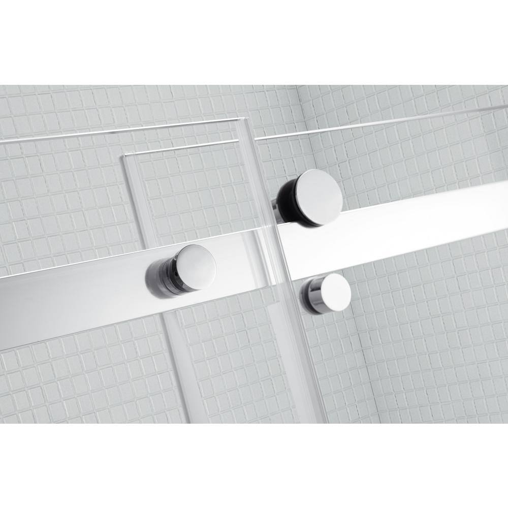 Primo 60"x78" Chrome Frameless Sliding Shower Door