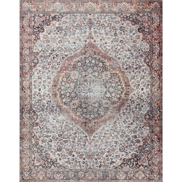 Loloi Wynter Red/Multi 8 ft. 6 in. x 11 ft. 6 in. Oriental Printed Area Rug