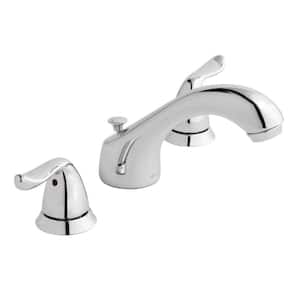 Constructor 8 in. Widespread Double-Handle Low-Arc Bathroom Faucet in Polished Chrome