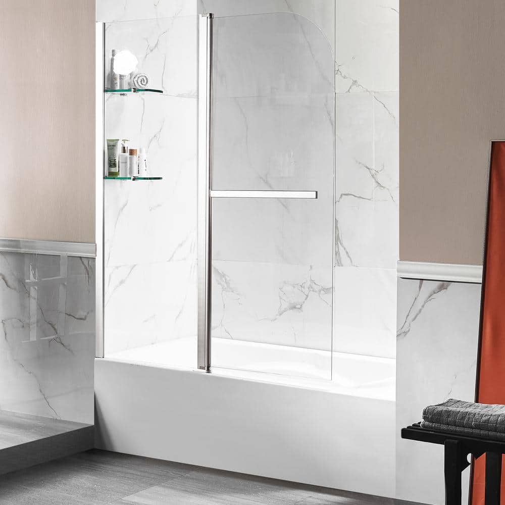 60 in. L x 30 in. W x 79 in. H Right Drain White Rectangular Tub with Frame