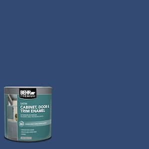 1 qt. #S-H-580 Navy Blue Satin Enamel Interior/Exterior Cabinet, Door & Trim Paint