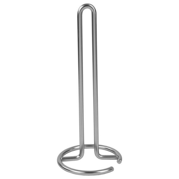 Home Basics Free Standing Stainless Steel Paper Towel Holder with