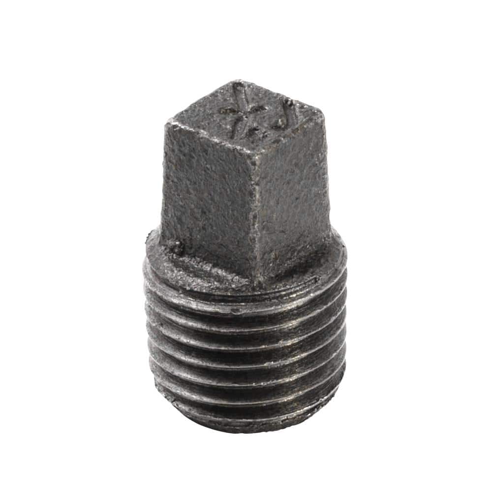 Southland 1/4 in. Black Malleable Iron Plug Fitting 521-801HN - The Home  Depot