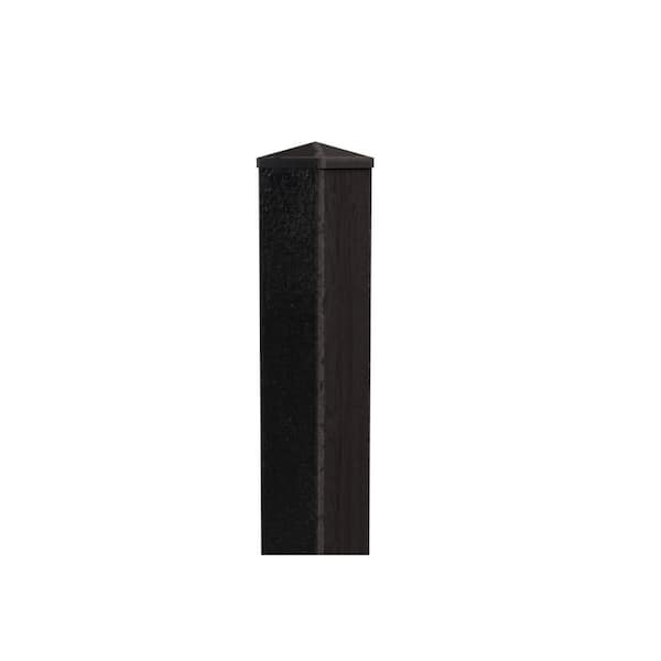 Natures Composites 5 x 5 x 94 in. Composite Commercial Grade Post with Post Cap-Designed for Hanging NC Gates-Raven