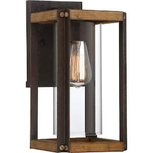 Marion Square 1-Light Black Outdoor Wall Lantern Sconce