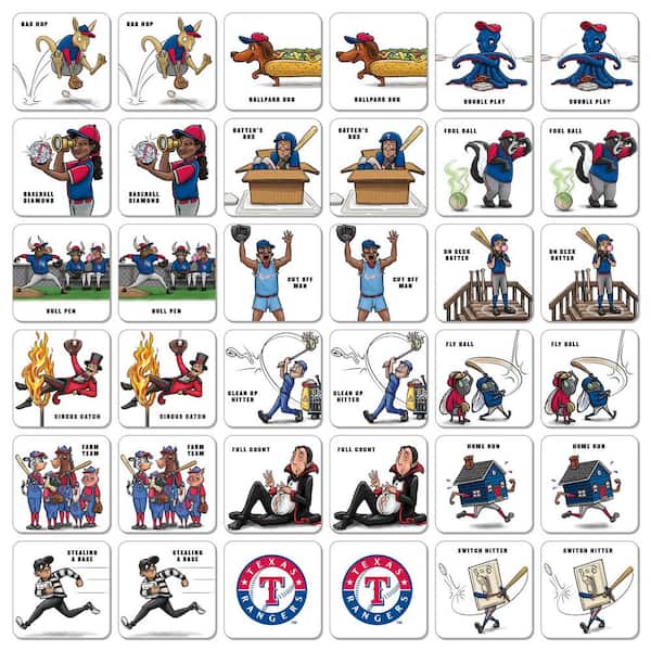 YouTheFan MLB Texas Rangers Licensed Memory Match Game 2500904