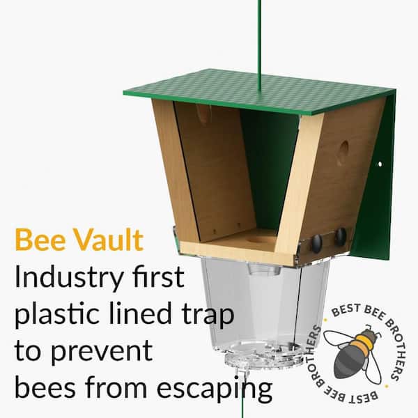 Best Bee Brothers Ultimate Pro Carpenter Bee Trap with Bee Vault