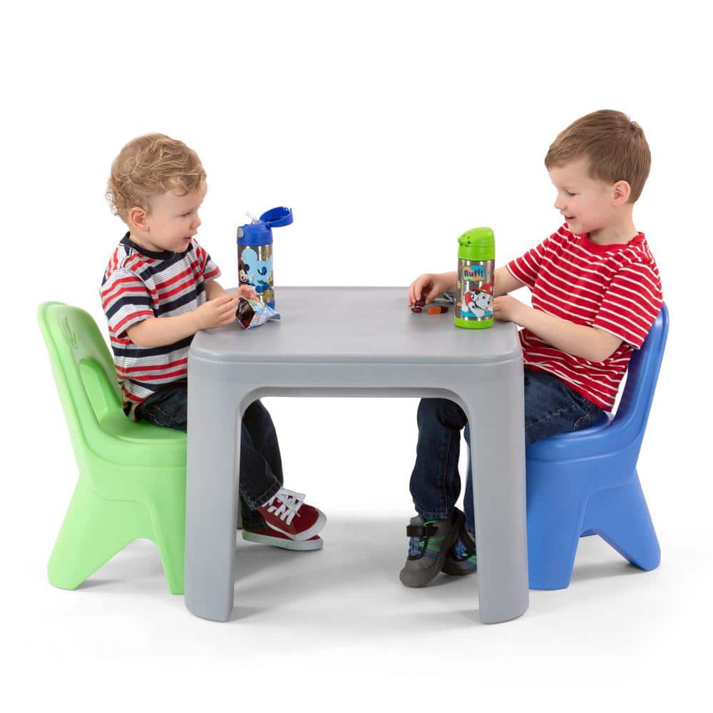 Simplay3 Durable Plastic Kids Play Table and Chair Set