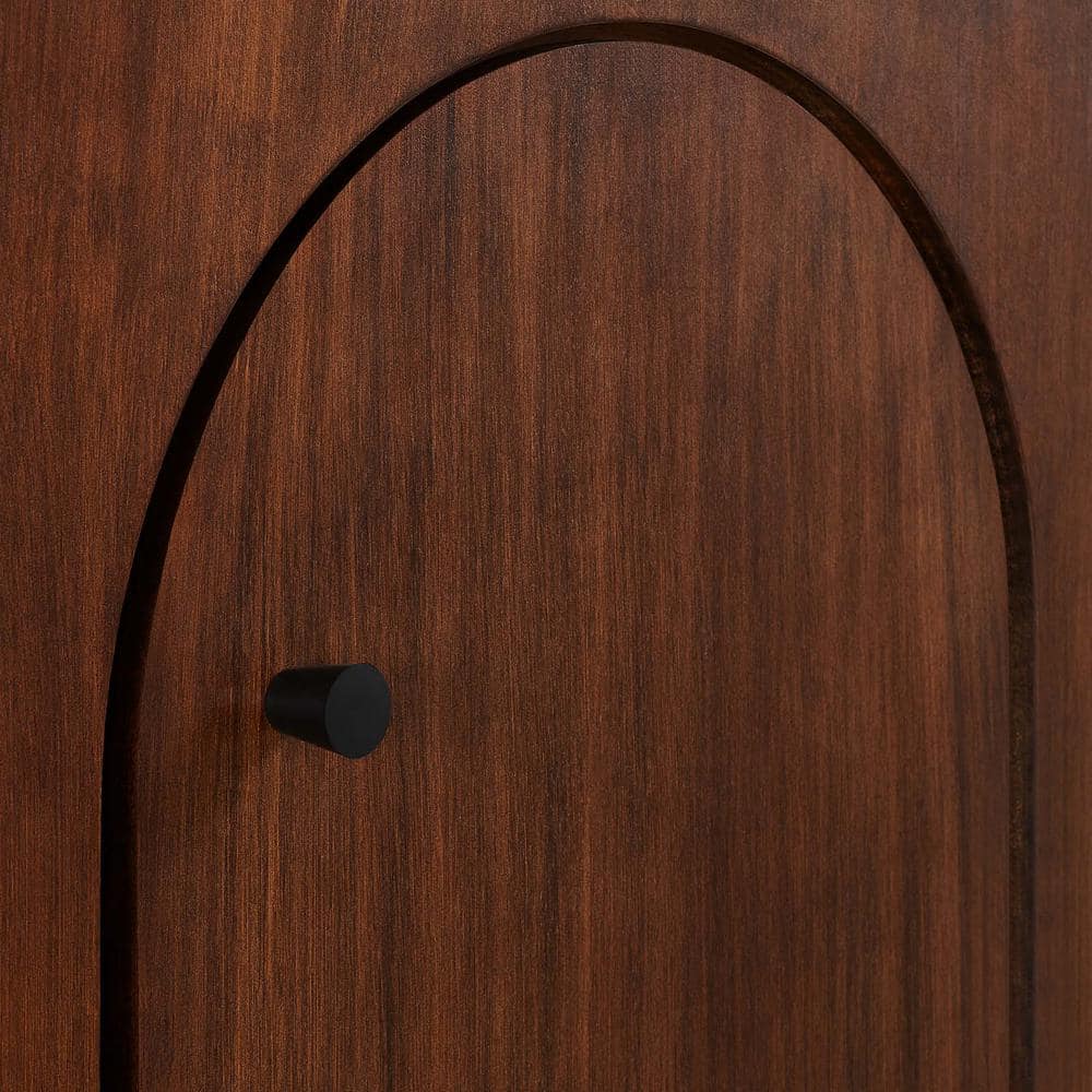 Appia Walnut Wood Veneer 71" Sideboard with Arched Doors