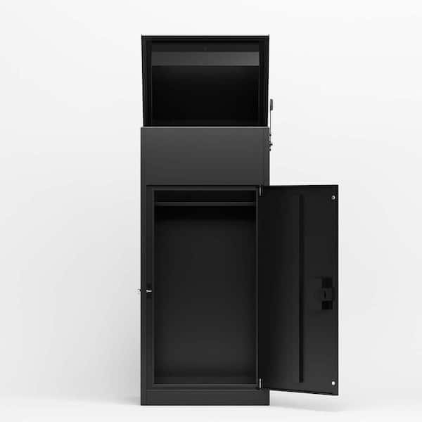 TENGYA LLC Package Delivery Box for Outside with Lock,Garden Stake,Heavy-Duty Steel Package Drop Box for Porch Outdoor