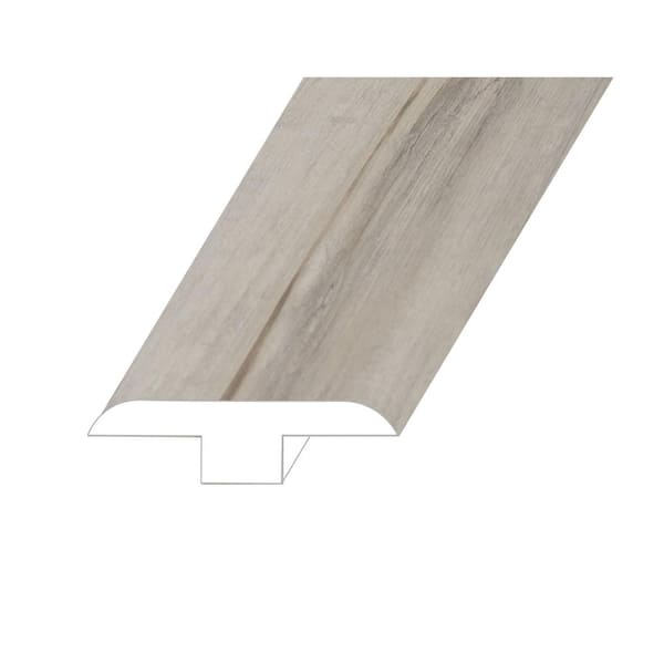 Montserrat Victorum Axiom Frost 0.5 in. T x 1.8 in. W x 94.5 in. L Vinyl T-Molding