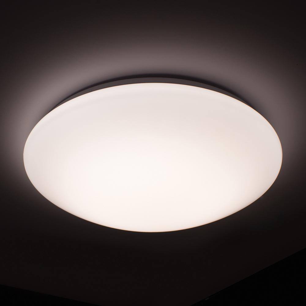 Glo Energy Star Aluminum 11.75" LED Flush Mount in White