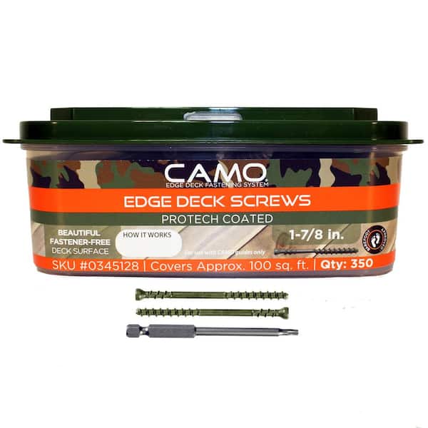 CAMO 1-⅞ in. Exterior Coated Trimhead Hidden Edge Deck Screw (350-Count)