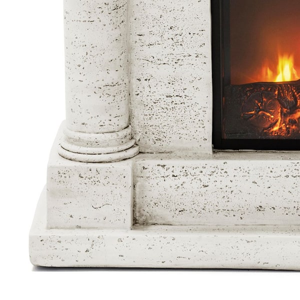 FESTIVO 44.5 in. Freestanding Magnesium Oxide Electric Fireplace