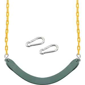 PLAYBERG Green Outdoor Playground Kids Heavy-Duty Swing Seat, EVA