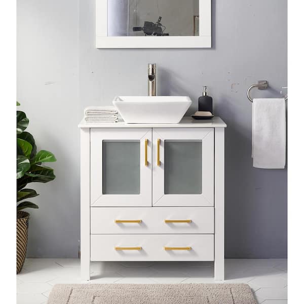 Bathroom Vanity Cabinet Undermount Sink Organizer Vessel Sink