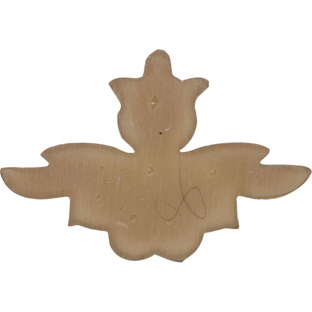 Primed Architectural Leaf Scroll Polyurethane Onlay, 7.75" x 4.125"