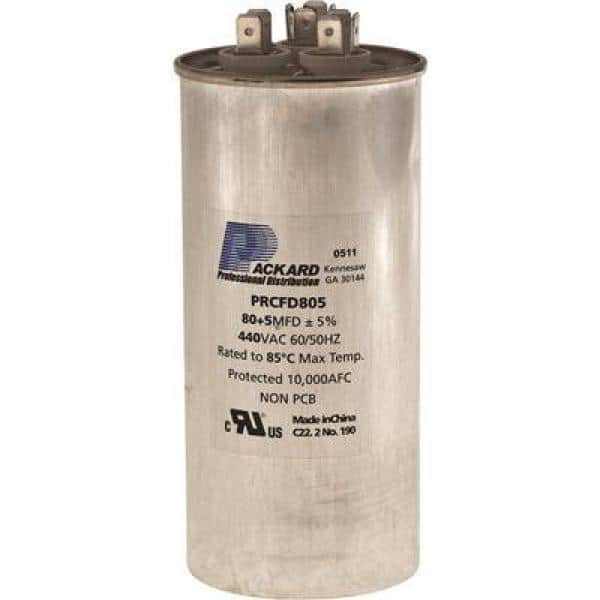 Titan Pro 80+5 MFD 440 V Aluminum Round Run Capacitor