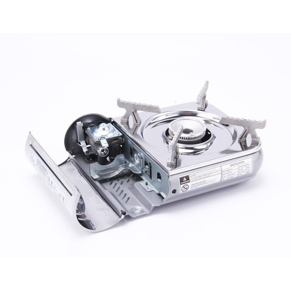 7,000 BTU Stainless Steel Single Burner Portable Gas Stove