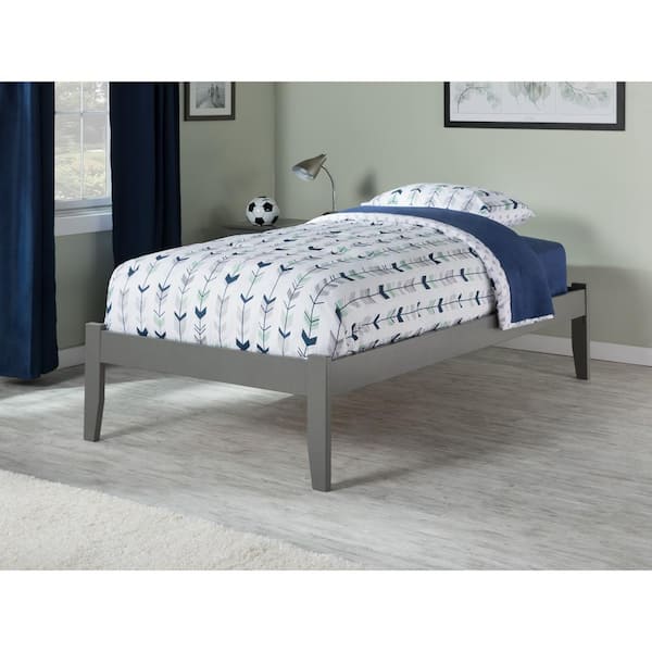 AFI Concord Twin XL Platform Bed with Flat Panel Foot Board and 2