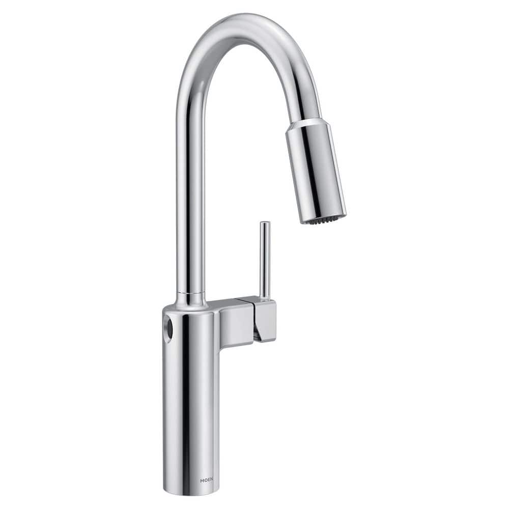 Inara Chrome 16.67 in. H Touchless Pull Down Kitchen Sprayer Faucet with 360° Spout Swivel and MotionSense Wave price history on PriceWatchPro