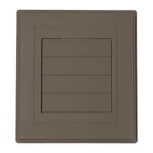 7.13 in. x 7.88 in. Dryer Vent Block in Sable Brown (Overall Dimensions 7.63 in. x 8.44 in. x 1.38 in.)