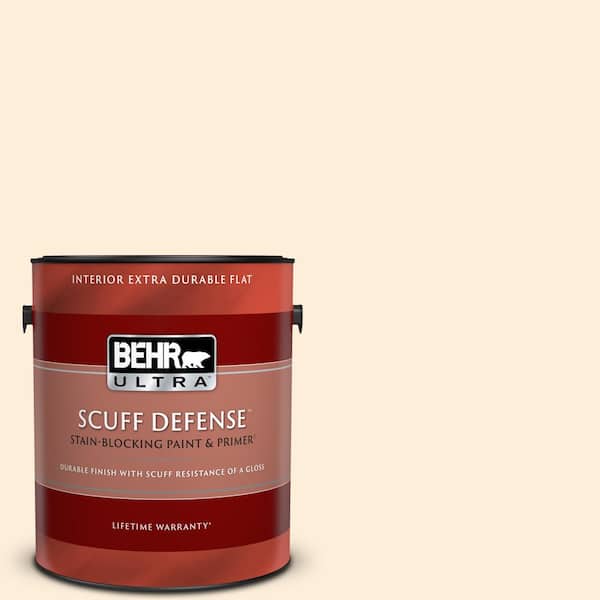 BEHR ULTRA 1 gal. 70 Linen White Extra Durable Flat Interior Paint