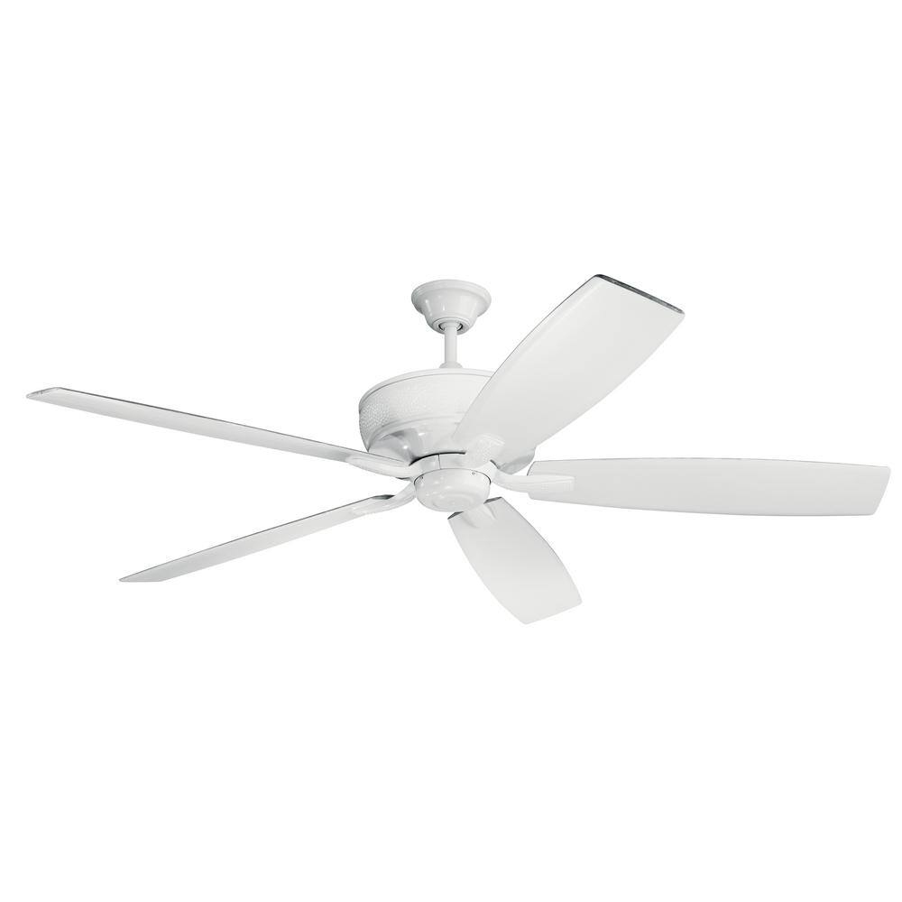KICHLER Monarch 70 in. Indoor White Downrod Mount Ceiling Fan with Wall